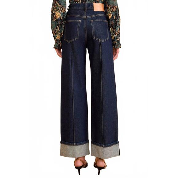 NEW ULLA JOHNSON genevieve wide leg jean in tigris - Picture 2 of 4